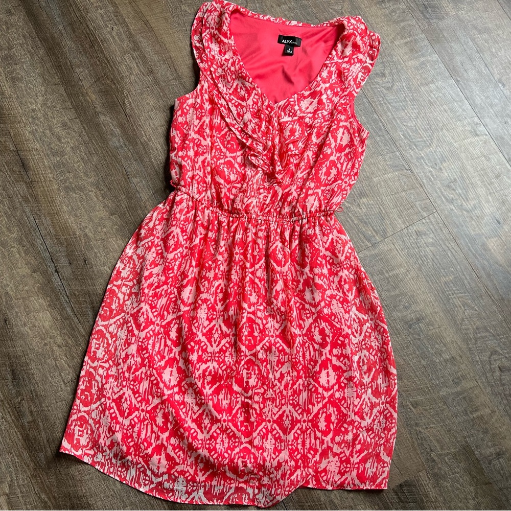 Alyx Coral Sleeveless Dress Size 6